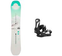 Burton - Packs (snowboard + fijaciones) - Pack Feelgood First Tracks 2026 para Mujer - Azul Azul 142 cm.146 cm.152 cm