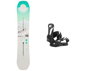 Burton - Packs (snowboard + fijaciones) - Pack Feelgood First Tracks 2026 para Mujer - Azul Azul 142 cm.146 cm