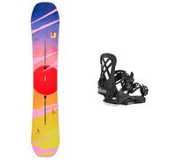 Burton - Packs (snowboard + fijaciones) - Pack Feelgood Tight Rope 2027 de Madera - Rojo Rojo 142 cm.146 cm.149 cm.152 cm