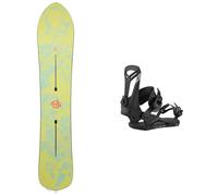 Burton - Packs (snowboard + fijaciones) - Pack Ft Sketchartist 2026 de Madera - Amarillo Amarillo 151 cm.155 cm.159 cm