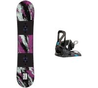Burton - Packs (snowboard + fijaciones) - Pack Grom de Madera - Púrpura Púrpura 110 cm.120 cm