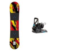Burton - Packs (snowboard + fijaciones) - Pack Kid Grom Ketchup/Mustard 2024 de Madera - Rojo Rojo 110 cm.130 cm
