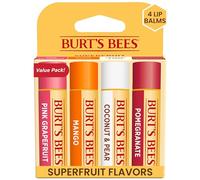 Burt's Bees Bálsamo labial 2578 – 100% natural – 4 piezas