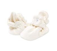 Burt's Bees Baby Baby Boys Boties Algodn orgnico Cotricante Ajustable Zapatos Slip Sock Shell White 3-6 meses US