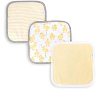 Burt's Bees Baby Paños para bebé, 100% algodón orgánico, Suave y súper Absorbente, Juego de 3 Unidades