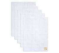 Burt's Bees Baby - Paños para eructos, Paquete de 5 paños Extra absorbentes 100% de algodón orgánico, Color Blanco Nube