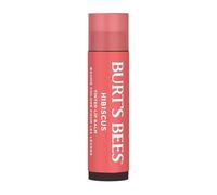 Burt's Bees Balsamo labial con color 100% natural, hibisco con ceras botnicas y manteca de karit - 1 tubo (4.25 g)