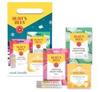 Burt's Bees Burt'S Bees Regalos navideños: juego de regalo con máscaras para rellenar calcetines; máscara hidratante para labios, bálsamo labial ultra acondicionador, máscara