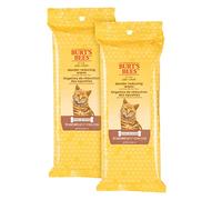 Burt's Bees for Pets Cat Natural Dander Reducing Wipes | Kitten and Cat Wipes for Grooming | Cruelty Free, Sulfate & Paraben Free, pH Balanced for Cats - Made in USA - 50 Count, 2 Pack