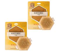 Burt's Bees for Pets Cepillo de palma con cerdas de cáñamo, cepillo ergonómico para perros grandes, mango fácil de sostener que reduce el estrés en la muñeca, ideal para el aseo diario, paquete de 2