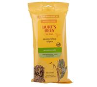 Burt's Bees for Pets Toallitas desodorizantes con Hamamelis, fórmulas de Origen 95% Natural, toallitas para Control de olores, toallitas desodorizantes Suaves para Perros, Fragancia de citronela y