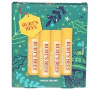 Burts Bees Jingle Balms de Burts Bees para unisex, 4 bálsamo labial de 0.15 onzas, Let Is Now, bálsamo labial Be Jolly, 0.15 onzas de cacao caliente, bálsamo labial de 0.15 onzas, cree en la magia