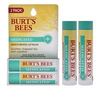 Burt's Bees Lip Balm Day Day Gifts for Mom - Medicado con aceite de eucalipto y mentol Free Tint Natural Origin Lip Care 2 Tubos 0.15 oz.