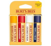 Burt's Bees 2578 100% labios naturales Bálsamo, 4 piezas