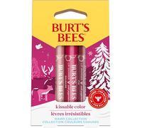 Burt's Bees Set de regalo de para ella, Set de coloración labial hidratante con 3 brillos de labios en tonos Peonía, Ruibarbo e Higo, Color irresistible, 3 x 2,6 g