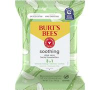 Burt's Bees Toallitas faciales para pieles sensibles con extracto de algodón, 90 unidades (30 unidades cada una)