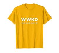 Burt's Shirts:WWKD Shirt¿Qué haría Keanu Camisa? Camiseta, Hombre, Dorado Brillante, 3XL