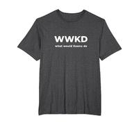 Burt's Shirts:WWKD Shirt¿Qué haría Keanu Camisa? Camiseta, Hombre Tallas Grandes, Jaspeado Oscuro, 4X Alto
