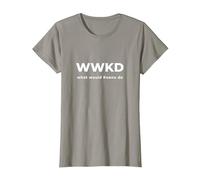 Burt's Shirts:WWKD Shirt¿Qué haría Keanu Camisa? Camiseta, Mujer, Pizarra, S