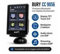 BURY CC 9056 Plus Manos Libres Auto Bluetooth Streaming Música Multipoint A2DP
