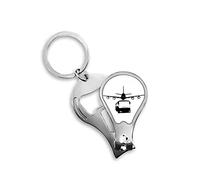 Bus Aircraft Traffic Art Deco Fashion Fingernail Clipper cortador llavero tijera