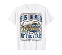 Bus Driver of The Year Vintage Fun Appreciation Camiseta