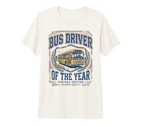 Bus Driver of The Year Vintage Fun Appreciation Camiseta Premium