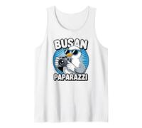 Busan Paparazzi Gaviota Fresca, Turista Coreano Divertido Camiseta sin Mangas