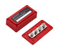 BusBar Box rojo 4 x pernos de conexión M8 in ubierta y fijación Offgridtec