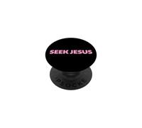 Busca a Jesús, Pero Primero Déjame Agradecer a Dios, Salva, Cristi PopSockets PopGrip Adhesivo