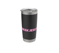 Busca a Jesús, Pero Primero Déjame Agradecer a Dios, Salva, Cristi Vaso térmico de acero inoxidable de doble pared