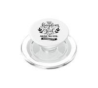 Busca el Reino de Dios por Encima de Todo lo demás Cita Cristiana PopSockets PopGrip para MagSafe