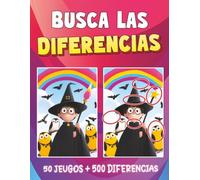 Busca las diferencias para niños de 6 a 10 años: 50 divertidas ilustraciones con 500 diferencias | Un libro de actividades para divertirse sin pantallas (Divertidas diferencias para niños)