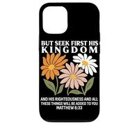 Busca Primero su Reino Mateo 633 Cita Cristiana Carcasa para iPhone 12/12 Pro