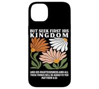 Busca Primero su Reino Mateo 633 Cita Cristiana Carcasa para iPhone 14 Plus