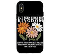 Busca Primero su Reino Mateo 633 Cita Cristiana Carcasa para iPhone X/XS