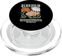 Busca Primero su Reino Mateo 633 Cita Cristiana PopSockets PopGrip para MagSafe