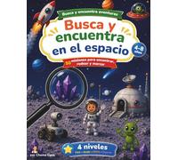 Busca y Encuentra en el Espacio: Libro infantil con astronautas, planetas y objetos escondidos - 50 retos de búsqueda progresiva (Busca y Encuentra Aventuras)