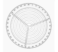 Buscador Central Redondo,Brújula de Carpintería para Torno y Madera,Herramienta Búsqueda Centro de Acrílico de 200 mm con Buena Transmisión Luz y Alta Definición,para Dibujar Círculos