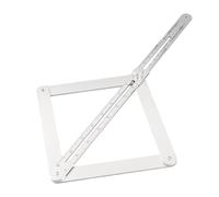 Buscador de ángulos de esquina Reliquias de techo Transportador cuadrado Herramienta de aleación de aluminio portátil ajustable para proyectos de carpintería Precisión de medición
