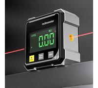 Buscador de ángulos digital con indicador electrónico de ángulo magnético fuerte de 4 lados, inclinómetro con retroiluminación, transportador de inglete de sierra de mesa, buscador de ángulos