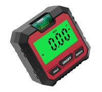Buscador de Ángulos Digital Rojo Rango de Medición 4 X 90° | Resolución 0.05°, Precisión ±0.2°, Repetibilidad 0.1°, Plástico y Magnet