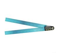Buscador de ángulos digital Transportador de acero inoxidable con LCD transparente para medir ángulos (300 mm)