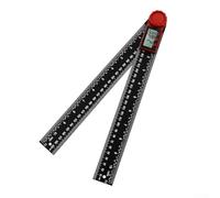 Buscador de ángulos digital transportador dos en 200 mm y 300 mm regla de medición con pantalla LCD, herramienta de 0-360° para medición de metales CNC (200)