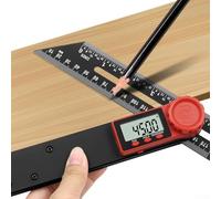 Buscador de ángulos digital Transportador, nivel electrónico LCD de 36 ° deslizante T Bevel Gauge Buscador de ángulos, herramienta de medición de ángulo para construcción de carpintería