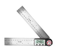 Buscador de ángulos digitales de 200 mm, transportadores de acero inoxidable con pantalla LCD de alta precisión para ingenieros y carpinteros, prácticos medidores de ángulos digitales para carpinteros