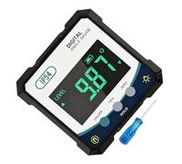 Buscador de ángulos electrónico: medidor inclinómetro digital, instrumento de medición profesional, lector de grados compacto con base magnética | Equipo de control de posición confiable para carpinte