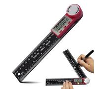 Buscador de ángulos, herramienta digital de buscador de ángulos, regla digital de 200 mm con pantalla LCD, transportador digital 0-360°, herramienta de medición de ángulo, regla de ángulo, para