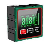 Buscador de ángulos magnéticos: cubo transportador digital, instrumento de medición, herramienta de nivelación electrónica con lectura ajustable | Equipo de taller para carpintería, metalurgia, manual