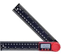 Buscador de ángulos, regla de ángulos, regla de ángulos electrónica digital dos en uno de plástico, carpintería, multifunción, transportador de trazado, inclinómetro, nivel, transportador.